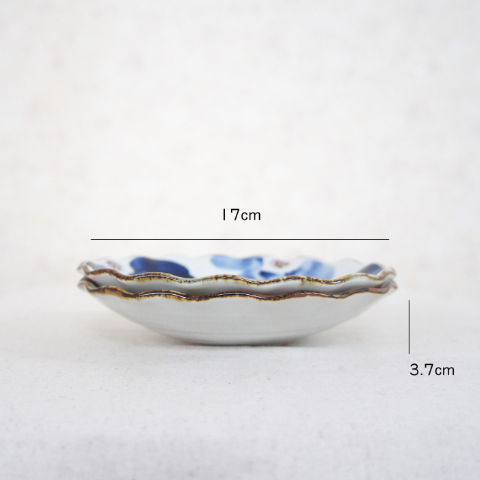 花々 5.5寸波皿